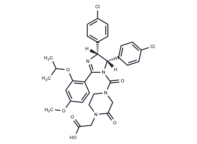(4R,5S)-nutlin carboxylic acid Chemical Structure