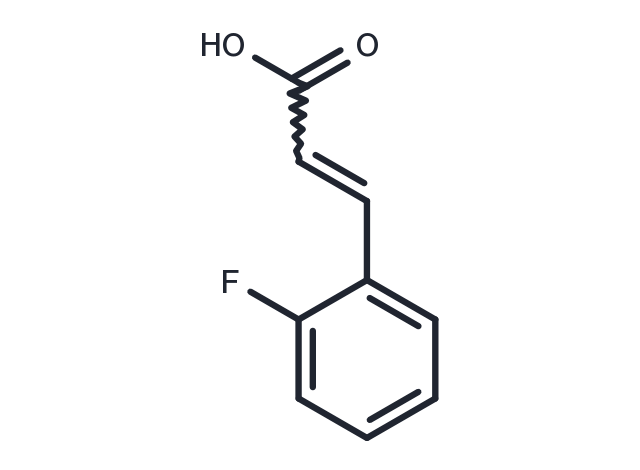 2-Fluorocinnamic acid Chemical Structure