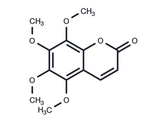 5,6,7,8-Tetramethoxycoumarin Chemical Structure