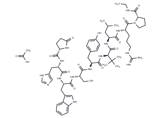 TargetMol Chemical Structure Lecirelin acetate(61012-19-9 free base)