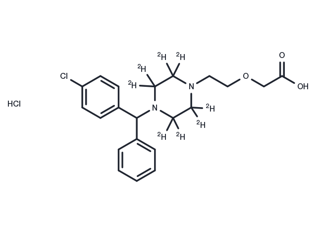 TargetMol Chemical Structure Cetirizine D8 dihydrochloride