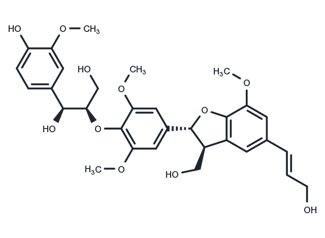 erythro-Guaiacylglycerol-beta-O-4'-dehydrodisinapyl ether Chemical Structure