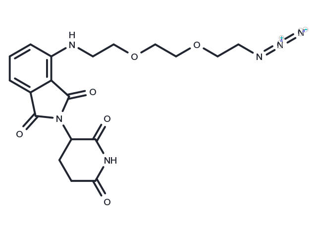 TargetMol Chemical Structure Pomalidomide 4'-PEG2-azide 