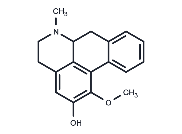 2-Hydroxy-1-Methoxyaporphine Chemical Structure