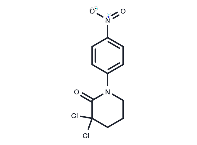3,3-Dichloro-1-(4-nitrophenyl)piperidin-2-one Chemical Structure