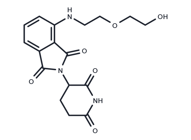 Pomalidomide-PEG2-OH Chemical Structure
