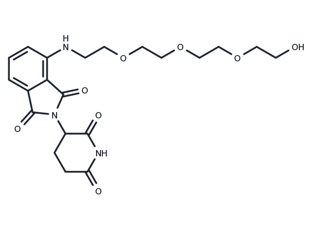 Thalidomide-NH-C2-PEG3-OH Chemical Structure