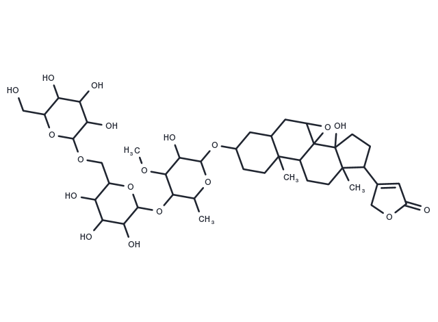 Deacetyltanghinoside Chemical Structure