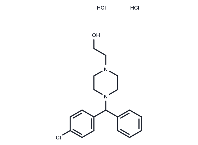 2-(4-((4-Chlorophenyl)(phenyl)methyl)piperazin-1-yl)ethanol dihydrochloride Chemical Structure
