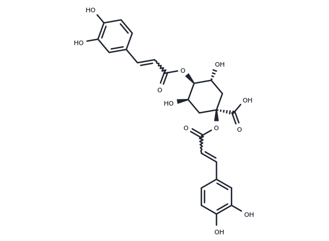 TargetMol Chemical Structure 1,4-Dicaffeoylquinic acid