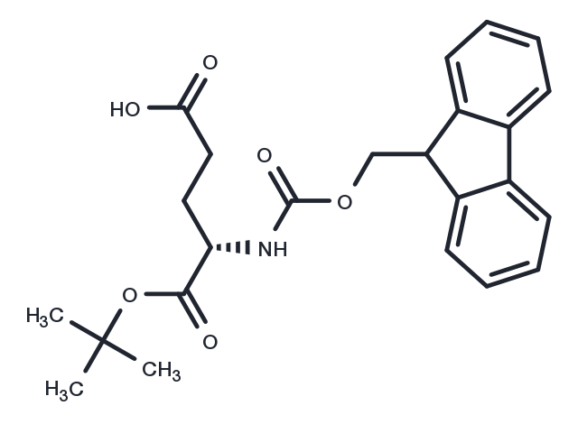 (S)-4-((((9H-Fluoren-9-yl)methoxy)carbonyl)amino)-5-(tert-butoxy)-5-oxopentanoic acid Chemical Structure