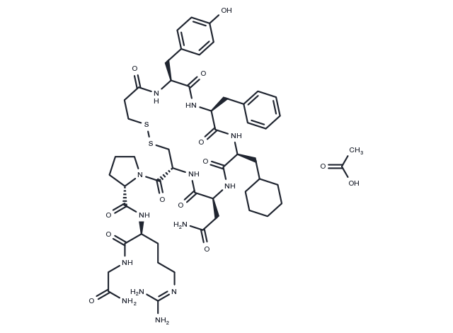 TargetMol Chemical Structure d[Cha4]-AVP acetate(500170-27-4 free base)