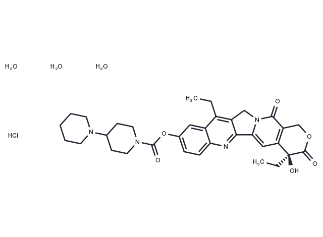 Irinotecan hydrochloride trihydrate Chemical Structure
