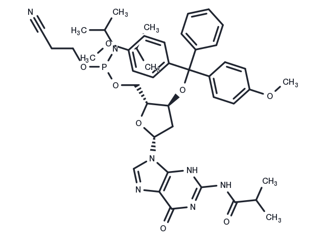 3'-DMTr-dG(iBu) Chemical Structure