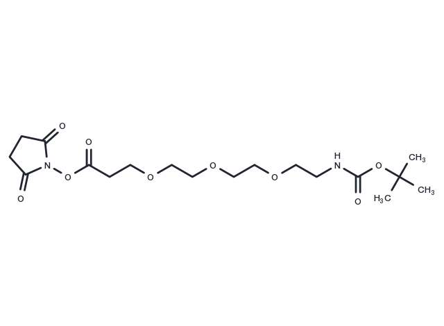 TargetMol Chemical Structure Boc-NH-PEG3-NHS ester