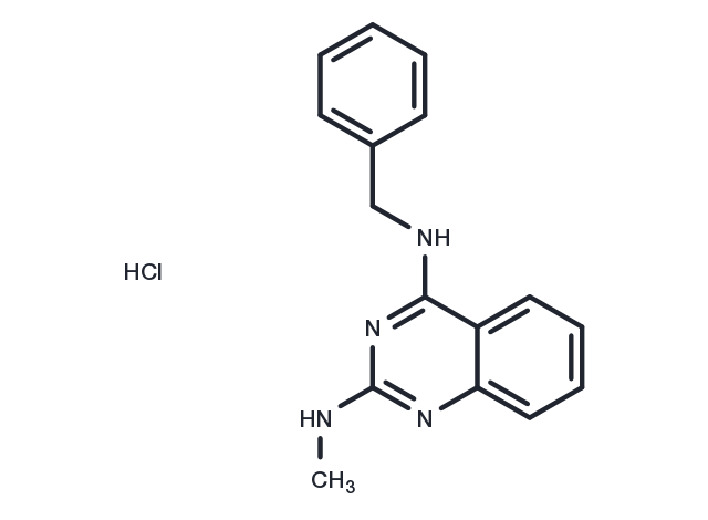 TargetMol Chemical Structure N4-benzyl-N2-methylquinazoline-2,4-diamine hydrochloride