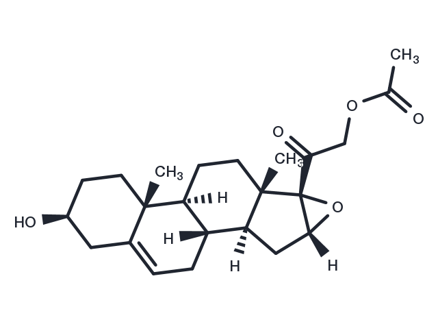 16,17-Epoxy-21-acetoxypregnenolone Chemical Structure