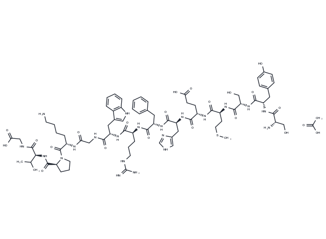ACTH 1-14 acetate(25696-21-3 free base) Chemical Structure