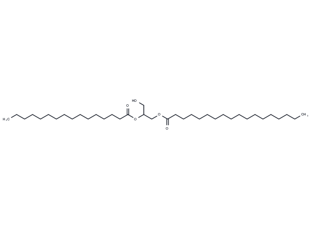 3-Hydroxy-2-(palmitoyloxy)propyl stearat Chemical Structure
