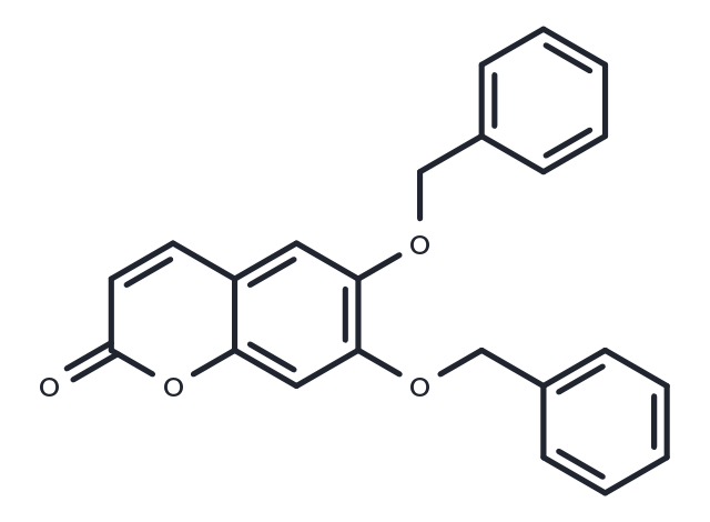6,7-Bis(benzyloxy)coumarin Chemical Structure