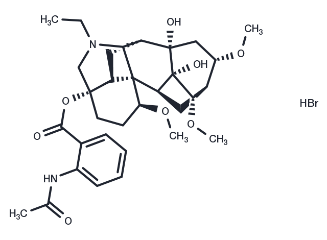 Lappaconitine hydrobromide Chemical Structure
