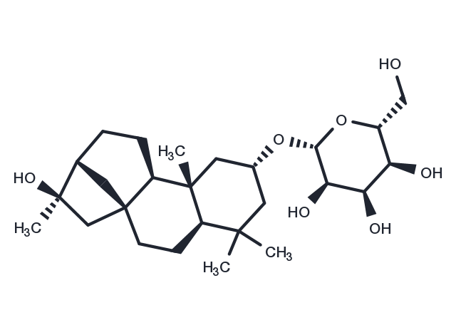 2,16-Kauranediol 2-O-beta-D-allopyranoside Chemical Structure