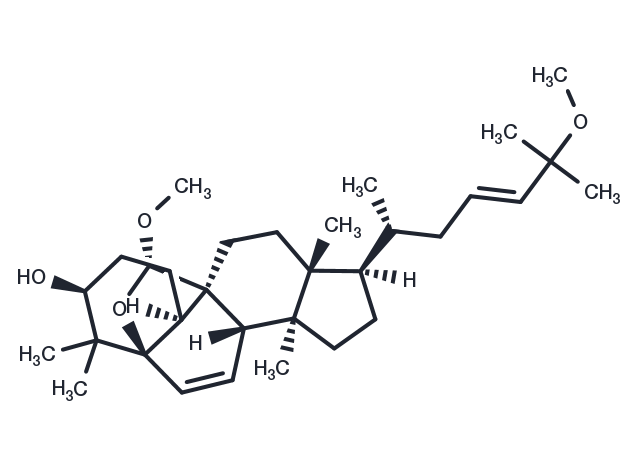 5β,19-Epoxy-19,25-dimethoxycucurbita-6,23-dien-3β-ol Chemical Structure