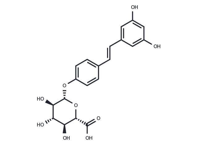 Resveratrol-4'-O-D-Glucuronide Chemical Structure
