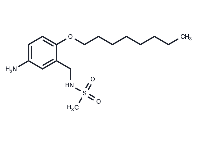 Methanesulfonamide, N-(5-amino-2-(octyloxy)benzyl)- Chemical Structure