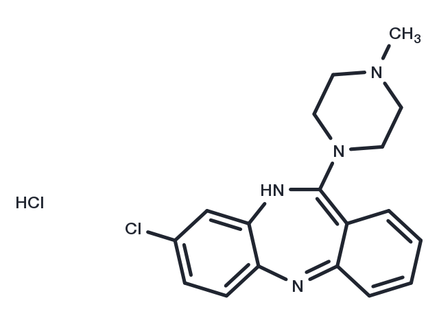 Clozapine HCl Chemical Structure