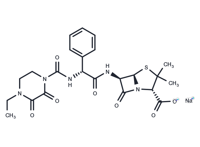 Piperacillin sodium Chemical Structure
