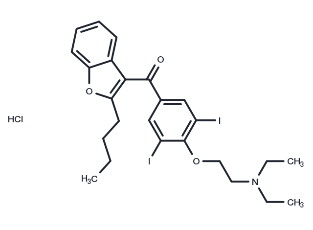 TargetMol Chemical Structure Amiodarone hydrochloride
