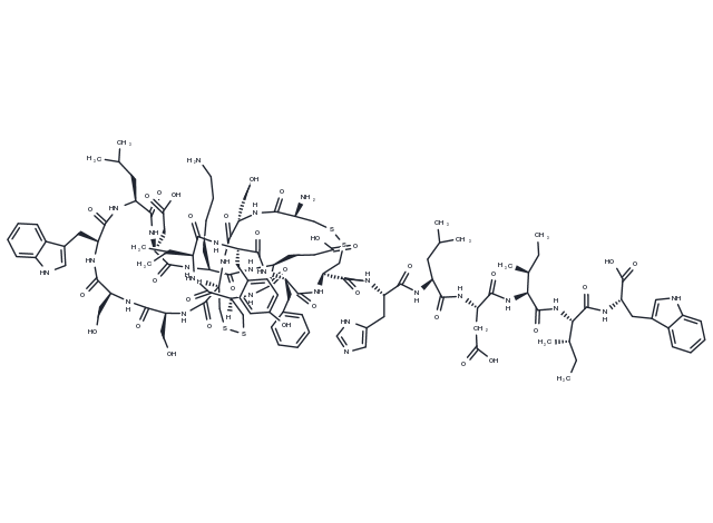 Endothelin-2 (49-69), human Chemical Structure