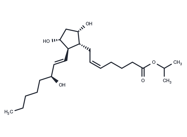 Prostaglandin F2α isopropyl ester Chemical Structure