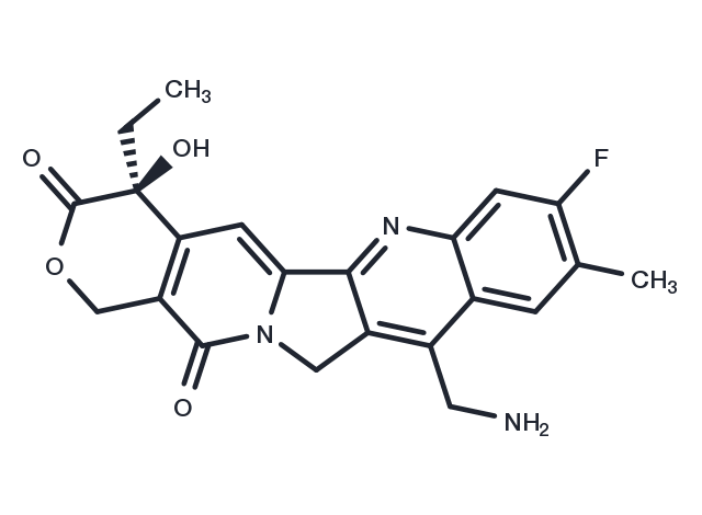 7-Aminomethyl-10-methyl-11-fluoro camptothecin Chemical Structure