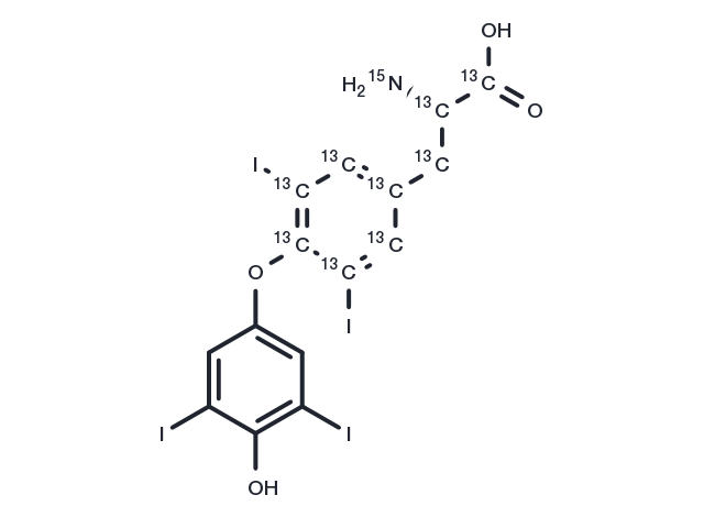 L-Thyroxine-13C9,15N Chemical Structure