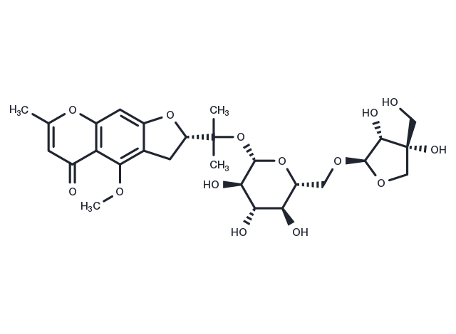 6"-O-Apiosyl-5-O-Methylvisammioside Chemical Structure