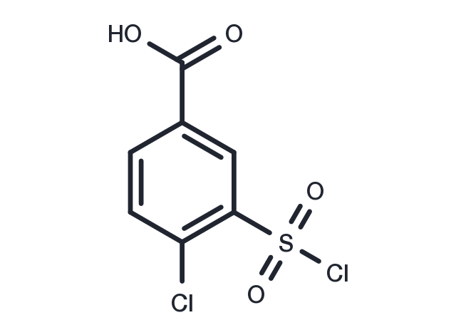 4-Chloro-3-(chlorosulfonyl)benzoic acid Chemical Structure