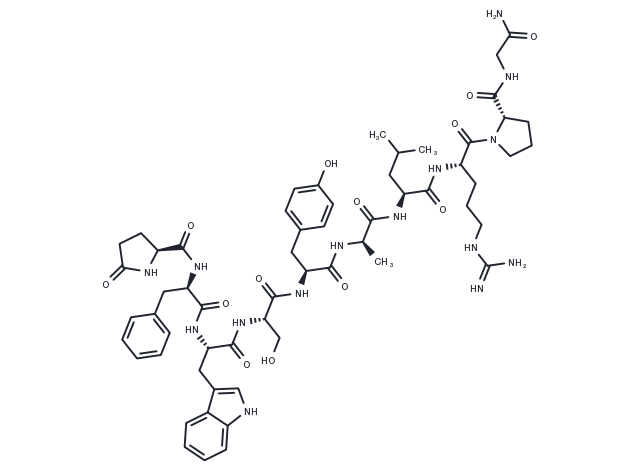 [D-Phe2,D-Ala6]-LH-RH Chemical Structure