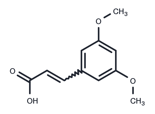 3,5-Dimethoxycinnamic acid, predominantly trans Chemical Structure