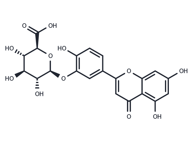 Luteolin-3-O-beta-D-glucuronide Chemical Structure