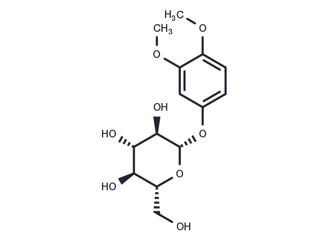 TargetMol Chemical Structure 3,4-Dimethoxyphenyl beta-D-glucoside