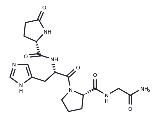 Glp-His-Pro-Gly-NH2 Chemical Structure