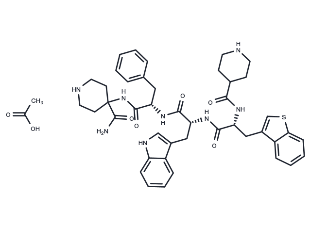 Relamorelin acetate Chemical Structure