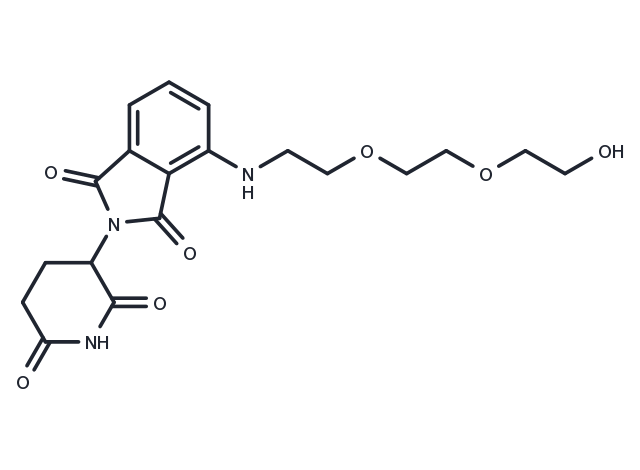 Pomalidomide-PEG3-OH Chemical Structure