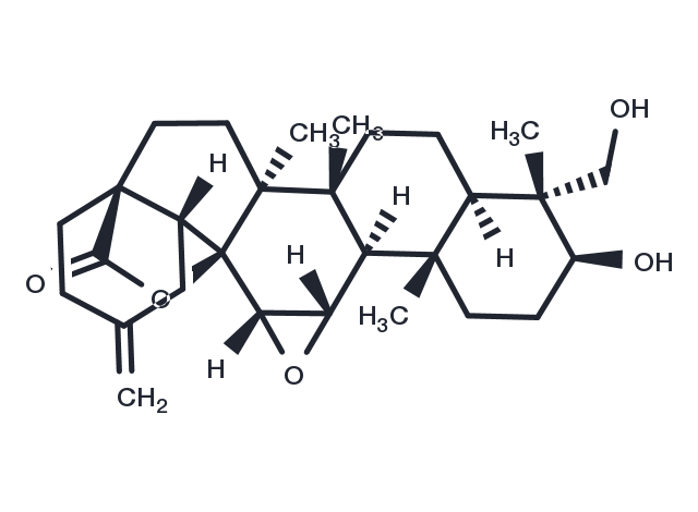11alpha,12alpha-Epoxy-3beta,23-dihydroxy-30-norolean-20(29)-en-28,13beta-olide Chemical Structure