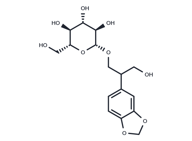 Junipediol B 8-O-glucoside Chemical Structure
