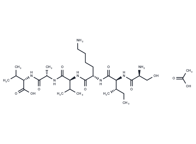 TargetMol Chemical Structure Hexapeptide-10 Acetate