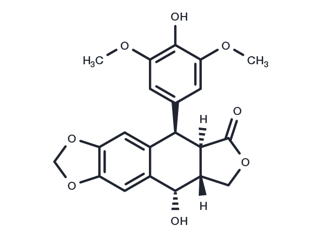 TargetMol Chemical Structure 4'-Demethylepipodophyllotoxin