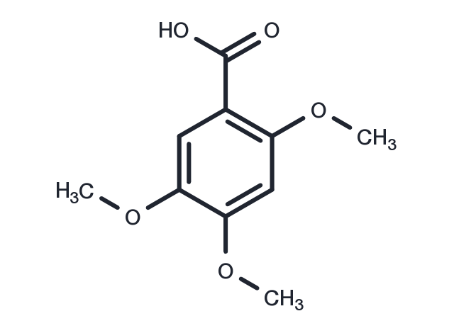 2,4,5-Trimethoxybenzoic acid Chemical Structure